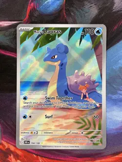 Pokemon TCG Misty's Lapras Destined Rivals 194/182 Illustration Rare NM - Image 1