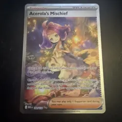 Acerola's Mischief Secret Illustration Rare, #183/132 Pokemon Mega Evolution - Image 1