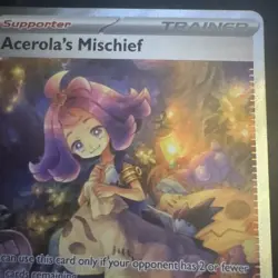 Acerola's Mischief Secret Illustration Rare, #183/132 Pokemon Mega Evolution - Image 4