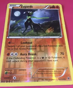 Pokemon ZYGARDE 52/124 - XY Fates Collide - Rev Holo - MINT - Image 1