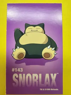 Pokemon Snorlax #143 Sandylion Sticker Vintage 1999 HTF Pack Fresh NM- RARE - Image 1