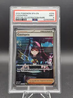 2024 Pokemon SV Shrouded Fable SFA EN Cassiopeia #094/064 PSA 9 - Image 1