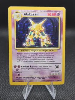 Alakazam Holo 1/102 Pokemon Base Set - MP - Image 1
