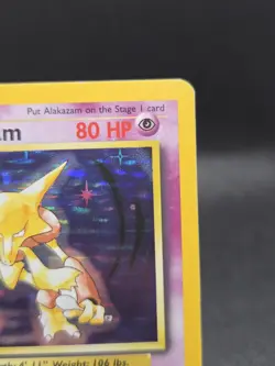 Alakazam Holo 1/102 Pokemon Base Set - MP - Image 3