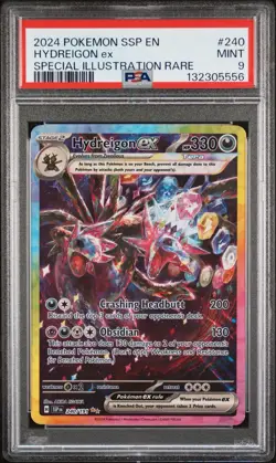 Hydreigon PSA 9 ex 240/191 Surging Sparks Pokemon Illustration Rare SIR TCG - Image 1