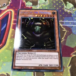 YuGiOh [x1] Sanga of the Thunder [x1] ***Secret Rare*** SGX2-END07 M/NM - Image 1