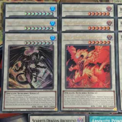 21cd SDCK Red/Rising/Scarred Dragon Archfiend Ultra/Super/Common YuGiOh Mint Set - Image 2