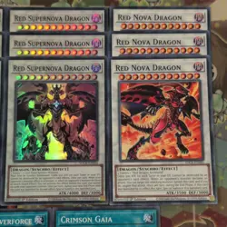 21cd SDCK Red/Rising/Scarred Dragon Archfiend Ultra/Super/Common YuGiOh Mint Set - Image 3