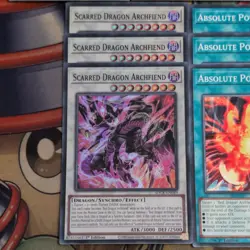 21cd SDCK Red/Rising/Scarred Dragon Archfiend Ultra/Super/Common YuGiOh Mint Set - Image 4