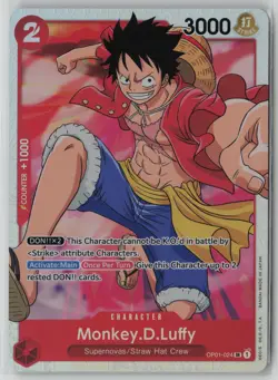 Monkey.D.Luffy (024) OP01-024 One Piece Romance Dawn Super Rare Near Mint - Image 1