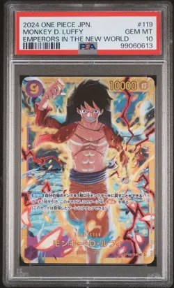 One Piece Emperors In the New Worlds Luffy OP09-119 SEC PSA 10 - Image 1