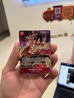 One Piece CCG Portgas.D.Ace OP02-013 SR Paramount War English - Image 3