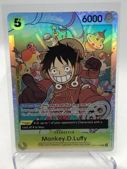 One Piece 500 Years In The Future Monkey D Luffy #OP07-109 SR English - Image 1