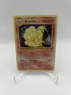 HOLO BLEED ERROR - Ninetales 15/108 XY Evolutions Holo Rare Pokemon TCG Card LP - Image 1