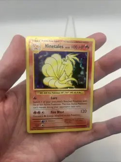 HOLO BLEED ERROR - Ninetales 15/108 XY Evolutions Holo Rare Pokemon TCG Card LP - Image 3