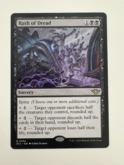 Rush of Dread MTG Magic the Gathering Card NM Near Mint OTJ - Image 1