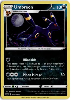 SWSH: Sword & Shield Promo Cards #SWSH129 Umbreon Holo - Image 1