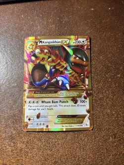 Pokemon Mega Kangaskhan EX Holographic 2014 109/106 Card AMAZING CONDITION! - Image 1