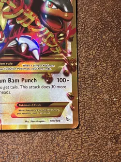 Pokemon Mega Kangaskhan EX Holographic 2014 109/106 Card AMAZING CONDITION! - Image 3