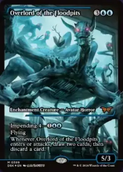 [1x] Overlord of the Floodpits - Foil - Showcase Near Mint, English Duskmourn: H - Image 1