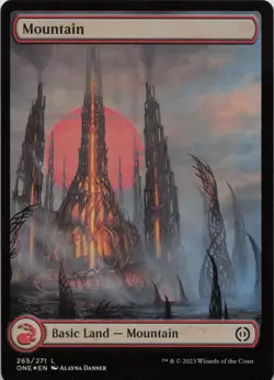 Mountain () - Full Art - FOIL - L Phyrexia: All Will Be One 265 - MTG - Image 1