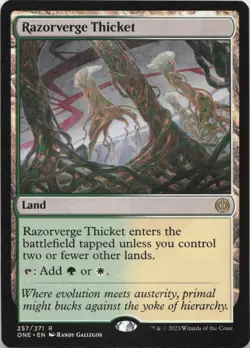 Razorverge Thicket R Phyrexia: All Will Be One 257 - LP MTG - Image 1