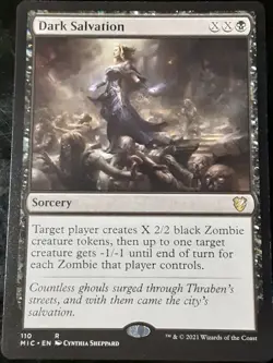 Dark Salvation , Commander Innistrad Midnight Hunt ,NM ,MTG,FREE SHIPPING - Image 1
