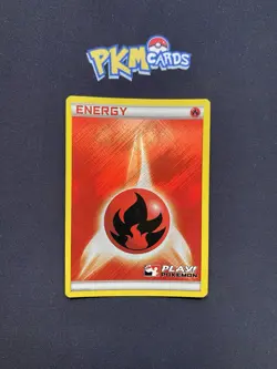 Pokemon TCG Fire Energy Black & White Prize Pack Holo MP. - Image 1