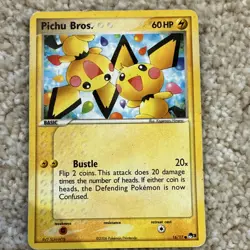 Pokemon Pichu Bros. 16/17 Promo POP Series 3 60 HP Card 2006 Pokemon TCG English - Image 1