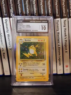 Pokemon TCG Raichu - CGC Gem Mint 10 - Base Set Unlimited - 14/102 - Image 2