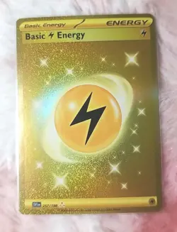 Pokemon Basic Lightning Energy Hyper Rare SV01: Scarlet & Violet 257/198 Gold - Image 1