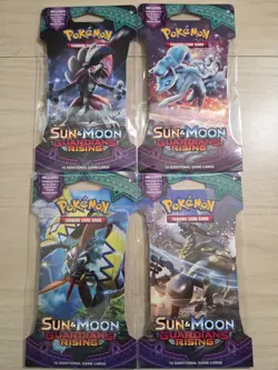 Pokemon Sun and Moon Guardians Rising Sleeved Art Set & Surging Sparks Sealed - Image 2