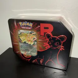 Pokemon TCG Factory Sealed Destined Rivals Team Rocket Tin - Persian - Image 2