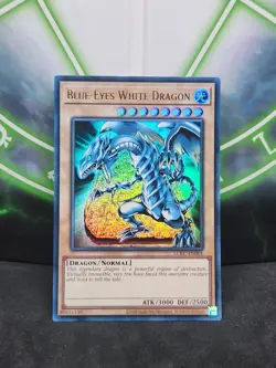 Yugioh Blue Eyes White Dragon LCKC-EN001 Ultra Rare Tablet Art NM - Image 1