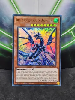 Yugioh Blue-Eyes Solid Dragon LDS2-EN014 Ultra Rare 1st Edition NM - Image 1