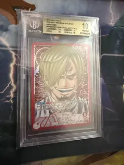 BGS 10 2024 JPN PREMIUM BOOSTER ONE PIECE CARD THE BEST- SANJI PRB01-001 - Image 2