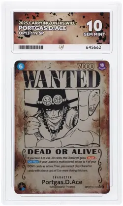 Portgas.D.Ace (119) (SP) OP13-119 Carrying On His Will Error Card Ace 10 Gemmint - Image 1
