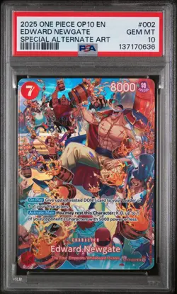One Piece Edward Newgate SP ST15-002 Alt Art OP-10 Royal Blood English PSA 10 GM - Image 1