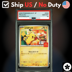 PSA 10 Pikachu 020/M-P McDonald's Happy Set Promo 2025 Pokemon Card Japanese - Image 1