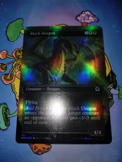 MTG Black Dragon (Borderless) Near Mint Foil Adventures in the Forgotten Realms - Image 2