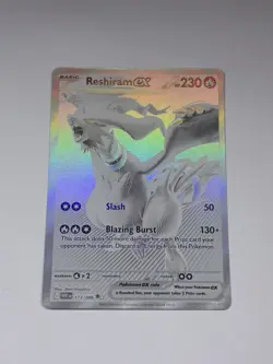 Reshiram ex #173/086 Pokemon Card TCG White Flare English BWR Pack Fresh Mint/NM - Image 1