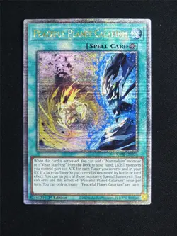 Peaceful Planet Calarium RA02 Quarter Century Rare - 1st ed Yugioh Card #234 - Image 1