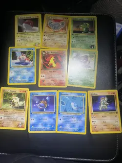 Pokemon First Edition 10 card lot LP+ to LP - Image 3