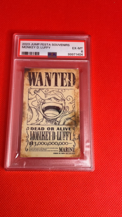 PSA6 One Piece Card Monkey D Luffy Nika WANTED Jump Festa Promo Japanese - Image 2
