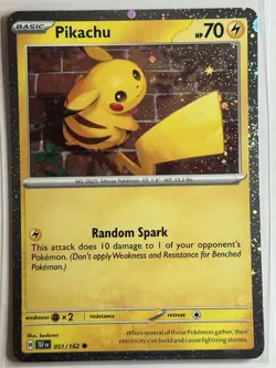 Pikachu - (Cosmo Holo) Miscellaneous Cards & Products 051/162 NM Pokemon Card - Image 1