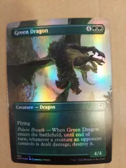 Green Dragon (Borderless) Adventures in the Forgotten Realms Foil - Image 1