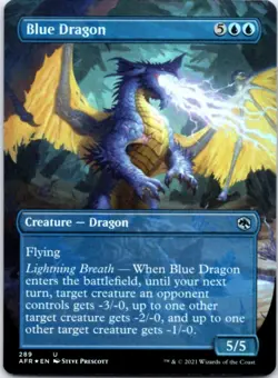 Blue Dragon (Borderless)(Foil) Adventures in the Forgotten Realms,289 NM - Image 1
