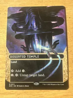 Deserted Temple (0011) - Borderless - [Edge of Eternities: Stellar Sights] MTG - Image 1