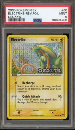 Pokemon Electrike EX Deoxys Reverse Holo #60 PSA 9 Mint - Image 1