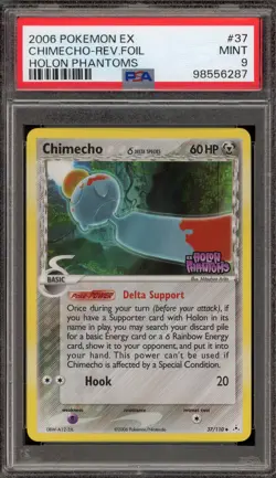 Pokemon Chimecho EX Holon Phantoms Reverse Holo #37 PSA 9 Mint - Image 1